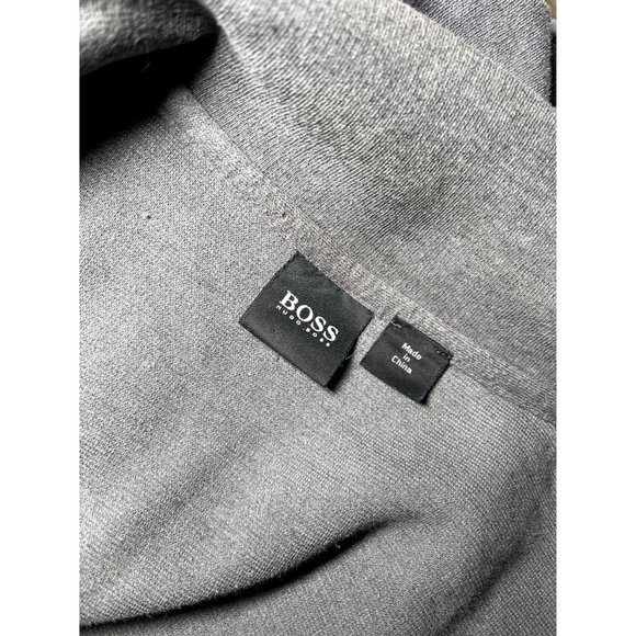 Gray Hugo Boss Zippered Jacket Medium - Picture 3 of 4